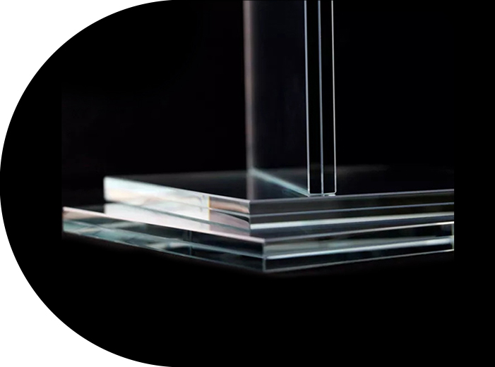 Kính nhiều lớp màu trắng